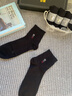 羅蒙（ROMON）襪子男士100%純棉襪秋冬季10A抗菌防臭襪耐磨吸汗商務(wù)中筒襪 曬單實(shí)拍圖