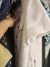 朗姿法式粗花呢小香風(fēng)圓領(lǐng)箱型氣質(zhì)短袖上衣2025年夏季新款 蛋黃白色 L 曬單實(shí)拍圖