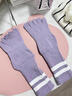 帛芮五指瑜伽襪普拉提襪子中長(cháng)筒防滑專(zhuān)業(yè)女室內運動(dòng)指壓板專(zhuān)用訓練襪 曬單實(shí)拍圖