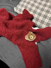 阿莫爾狗狗衣服秋冬季保暖加厚小熊棉衣小型犬泰迪比熊雪納瑞貓咪四腳衣 紅色熊頭 XS 曬單實(shí)拍圖