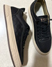 百麗潮搭休閑2025男牛皮壓花套腳百搭板鞋A1468AM5 黑色-單里2 40 曬單實(shí)拍圖