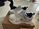 泰蘭尼斯春季兒童運動(dòng)鞋百搭男童跑步鞋女童輕便防滑老爹鞋白/銀色29碼 曬單實(shí)拍圖