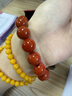 石玥珠寶精品12-13mm涼山南紅瑪瑙手串本命年轉運珠手鏈男女士款禮物 曬單實(shí)拍圖
