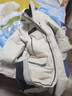 坦博爾羽絨服男女鵝絨加厚長(cháng)款戶(hù)外保暖極寒外套TB245820 竹鹽米 180  曬單實(shí)拍圖