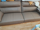 芝華仕（CHEERS）都市大黑牛真皮沙發(fā)客廳直排家具鋼琴鍵新款沙發(fā)3095棕2.4m 曬單實(shí)拍圖