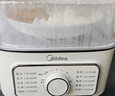 美的（Midea）電蒸鍋 電煮鍋電火鍋多功能鍋家用電鍋蒸蛋器蒸包子鍋電熱鍋10.8升三層大容量多用途鍋ZGE2323Z02 曬單實(shí)拍圖