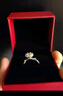 央創(chuàng  )時(shí)尚中國黃金莫桑鉆戒指求婚鉆戒女款1一克拉莫桑石戒指開(kāi)口訂婚銀925 曬單實(shí)拍圖