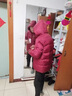 鴨鴨（YAYA）媽媽裝羽絨服2025年新款中老年冬季時(shí)尚百搭休閑連帽保暖鴨絨外套 紫紅色 2XL /175 曬單實(shí)拍圖
