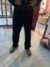 馬克華菲牛仔褲男士秋冬季美式高街百搭復古直筒闊腿長(cháng)褲 黑色加絨  XL 曬單實(shí)拍圖