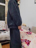 莫代爾睡衣男款法蘭絨秋冬季加絨加厚2025新款保暖可外穿家居服套裝  深灰條紋 圖二款 L 【推薦167-172cm110-136斤】 曬單實(shí)拍圖