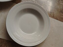 簡(jiǎn)約高級感陶瓷餐具套裝白色陶瓷碗 8英寸-湯盤(pán)-螺紋白 6個(gè)裝 曬單實(shí)拍圖