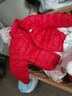 史努比（SNOOPY）童裝兒童羽絨服男女童秋冬輕薄保暖外套三防上衣 拉鏈立領(lǐng)大紅 曬單實(shí)拍圖