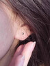 BJYLS999足銀養耳洞耳釘女睡覺(jué)免摘防堵不易過(guò)敏純銀耳棒耳針學(xué)生耳飾 圓頭耳棒一對 曬單實(shí)拍圖
