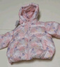 鴨鴨2025新款童裝短款兒童加厚羽絨服寶寶保暖外套小童外套女童寶寶 碎花粉 100 曬單實(shí)拍圖