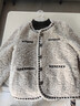 三彩2025冬季新款香風(fēng)環(huán)保皮草仿綿羊毛外套毛絨保暖優(yōu)雅女 杏色 S 155/80A 曬單實(shí)拍圖