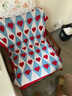 FANCYCHICins小蓋毯沙發(fā)毯子夏季毛巾被辦公室午睡空調披風(fēng)客廳感毛毯 130*170cm(成人選這個(gè)) 紅桃心 曬單實(shí)拍圖