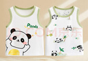 雅嬰世族嬰兒小背心a類(lèi)純棉兒童夏季薄款無(wú)袖吊帶夏裝男寶寶女童打底上衣 熊貓+熊貓樂(lè )園（兩件裝背心） 110碼 曬單實(shí)拍圖