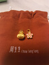 周生生南瓜紋小錢(qián)袋黃金吊墜 足金薄荷掛墜金墜子 96155P計價(jià) 0.63克(含工費240元) 曬單實(shí)拍圖