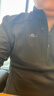 拓路者（Pioneer Camp）長(cháng)袖t恤男士秋季透氣抓絨衣半高領(lǐng)舒適打底衫搖粒絨內膽薄款上衣 黑色（半開(kāi)襟） XXXL 曬單實(shí)拍圖