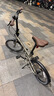 迪卡儂折疊車(chē)變速城市通勤自行車(chē)男女便攜20寸單車(chē)(不送車(chē)罩和車(chē)籃） Fold 560灰棕色 20英寸 曬單實(shí)拍圖
