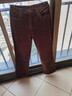 恒源祥燈芯絨純棉媽m媽褲子秋冬新款高腰休閑褲女長(cháng)褲直筒褲條絨女褲厚 咖啡色 ASO  A804單褲 30 (2尺3) 曬單實(shí)拍圖