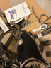 博柏利（BURBERRY）男女款雙面兩用風(fēng)暴騎士圖案羊絨圍巾 81093741 曬單實(shí)拍圖