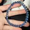 石玥珠寶奢藏級海藍寶石手串魔鬼藍轉運珠天然水晶手鏈男女士款禮物 5-6mm 曬單實(shí)拍圖