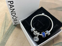 潘多拉（PANDORA）[新年禮物]閃耀星河手鏈套裝深藍色星月心形輕奢設計感 曬單實(shí)拍圖