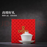 景德鎮（jdz）陶瓷茶具白瓷三才蓋碗家用辦公泡茶杯中式簡(jiǎn)約純色茶碗禮物初見(jiàn) 曬單實(shí)拍圖