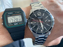 卡西歐手表男復古小方塊大贏(yíng)家同款學(xué)生運動(dòng)簡(jiǎn)約防水手表 F-91W-3（京倉京配） 曬單實(shí)拍圖