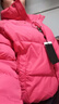 皮爾卡丹（pierre cardin）玫紅色甜美帶手套白鴨絨羽絨服外套女冬新款小個(gè)子短款加厚面包服 玫紅色版 2XL 建議【156斤-180斤】 曬單實(shí)拍圖