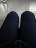 夢(mèng)特嬌（MONTAGUT）秋冬男士牛仔褲加絨加厚保暖商務(wù)通勤休閑舒適百搭長(cháng)褲 深藍 38  曬單實(shí)拍圖