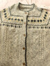 三彩2025冬季新款寬松慵懶提花針織衫長(cháng)袖單排扣開(kāi)衫復古外套M 曬單實(shí)拍圖