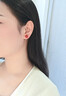 圣?，斈霞t耳釘女小方糖輕奢小眾高級感旺財運耳飾純銀玄學(xué)冰紅瑪瑙耳環(huán) 【925銀+南紅瑪瑙】1對裝 曬單實(shí)拍圖