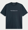 Abercrombie & Fitch美式復古舒適經(jīng)典百搭棉質(zhì)LOGO圓領(lǐng)短袖T恤25秋季男裝175-5430 藏青色 L (180/108A) 曬單實(shí)拍圖