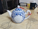 末都景德鎮手繪青花瓷茶壺陶瓷全手工中式玲瓏功夫單茶壺家用泡茶壺 福容壺【300ml】 曬單實(shí)拍圖