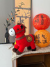 JCZS德國品牌馬年吉祥物公仔小馬毛絨2026年玩偶掛件兒童生日禮物公司 30*30cm【淺棕色吉祥馬】 升級帆布袋-【贈禮必備】 曬單實(shí)拍圖