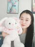 蟻恩兔子毛絨玩具女孩子娃娃小白兔子玩偶公仔布娃娃生日禮物帶蝴蝶結 晚安小兔【長(cháng)米貂毛】 約40cm高 曬單實(shí)拍圖