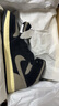 耐克（NIKE）男鞋Air Jordan 1 AJ1棕黑色舒適防滑耐磨減震中幫運動(dòng)復古籃球鞋 IB7110-002 42.5 曬單實(shí)拍圖