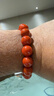 石玥珠寶收藏級12-13mm涼山南紅瑪瑙手串轉運珠手鏈男女士款 水晶瑪瑙 曬單實(shí)拍圖