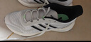 阿迪達斯（adidas）男女運動(dòng)鞋耐磨減震透氣潮流休閑跑步鞋 亮白/一號黑/淺灰 40.5 曬單實(shí)拍圖