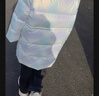 笛莎（DEESHA）童裝女童羽絨服2025秋冬款女孩珠光亮面中長(cháng)款羽絨服保暖防寒 曬單實(shí)拍圖