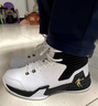 喬丹男鞋籃球鞋高幫皮面秋冬加絨保暖減震耐磨運動(dòng)鞋 曬單實(shí)拍圖