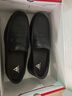 足力健老人鞋夏季中老年爸爸鞋男款軟底透氣男士一腳蹬皮鞋 6205K黑色43 曬單實(shí)拍圖