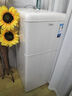 美的113升小冰箱 雙門(mén)雙溫復古迷你小型冰箱 家用宿舍出租房屋辦公室冷藏冷凍兩用1-2人節能小電冰箱 BCD-113MR 曬單實(shí)拍圖