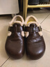 百思圖25冬勃肯鞋雪地靴棉鞋加絨保暖女毛毛鞋單鞋B3047DM5 深咖色 36 曬單實(shí)拍圖