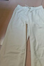優(yōu)衣庫女裝混紡松緊長(cháng)褲/休閑保暖褲486965 30 淺米色 L 曬單實(shí)拍圖