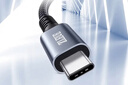 值計USB4數據線(xiàn)20G雷電4/3Type-c全功能投屏PD100W蘋(píng)果安卓充電筆記本電腦硬盤(pán)盒連接彎頭1米ZL-U4010W 曬單實(shí)拍圖