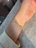 中國黃金（CHINA GOLD）小金魚(yú)錦鯉黃金手鏈足金手鏈中高考新年情人節禮物送女朋友老婆 金重約1.7g【足金手鏈】 曬單實(shí)拍圖