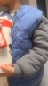 G.duck小黃鴨兒童加絨棉馬甲冬季新款男女童保暖加厚背心秋冬寶寶馬甲嬰 寶藍色 130 cm 曬單實(shí)拍圖